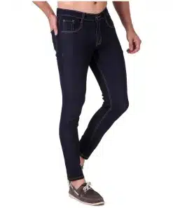 Blue Men's Mid Rise Slim Fit Stretchable Denim Jeans