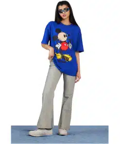 Blue Ink Mouse Roomy T-shirt