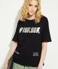 Women Metallic Print T-shirt