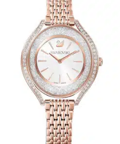 Women's Crystalline Aura Rose Gold Strap Watch