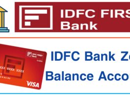 IDFC Bank Zero Balance Account