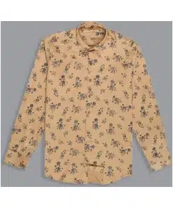 Vintage Charm Medallion Print Floral Cotton Shirt