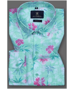 Men's Shirt with Delicate Pastel Florals