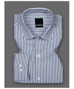 Premium Giza Cotton Shirt in Off White and Zeus Black