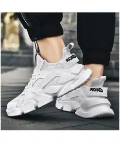 Fashionable White Flying Weave Men's Shoes