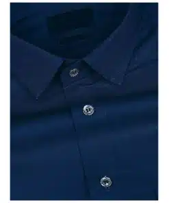 Premium Cotton Shirt in Solid Blue