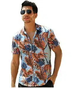 Men's Casual Shirt in Printed Polyester