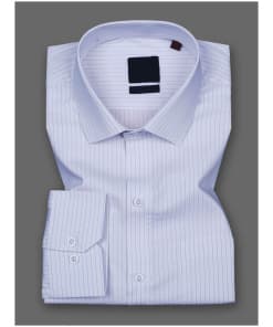 Off-White with Jade Black Premium Cotton Shirt for Men