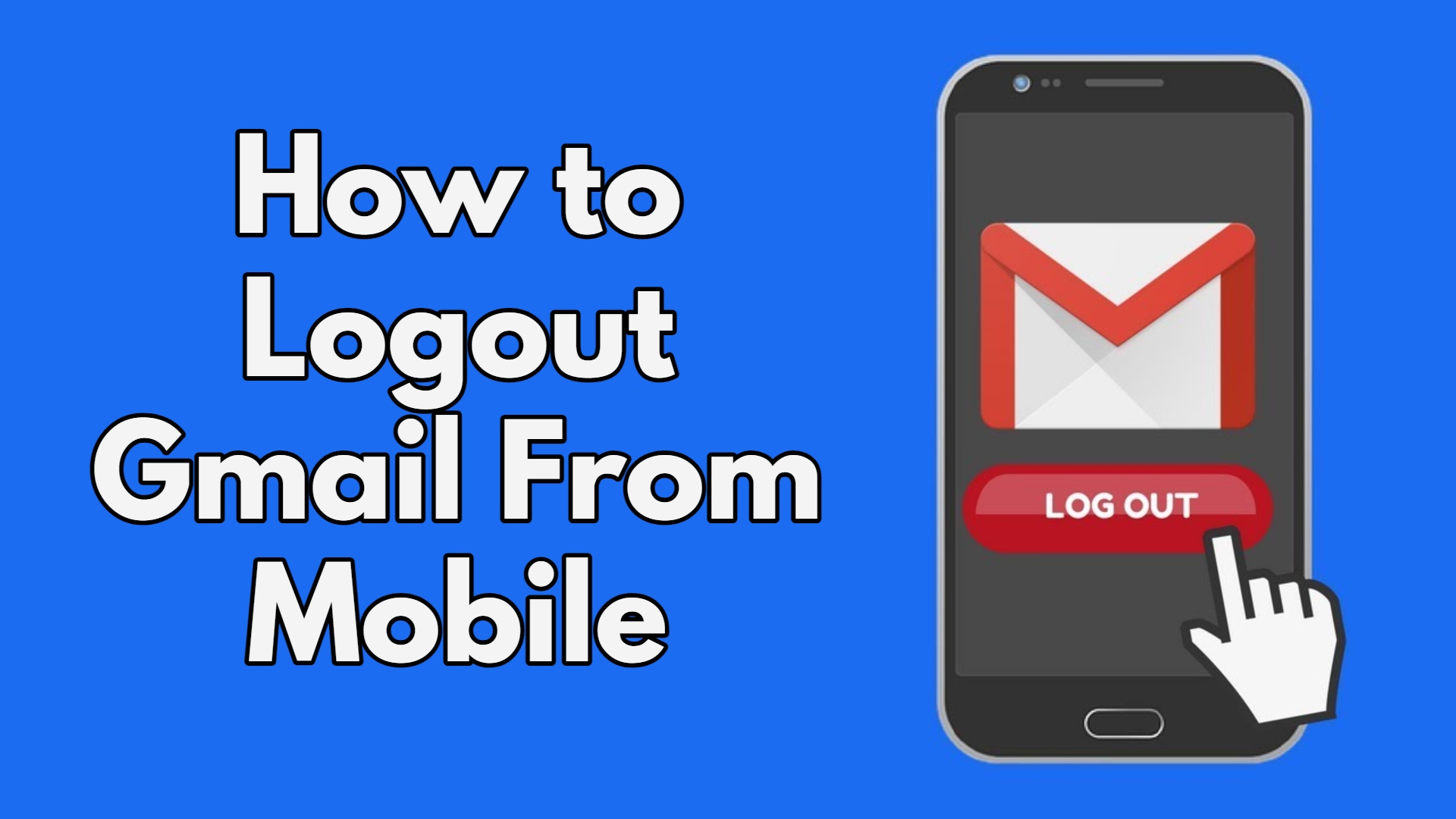 How to logout gmail from mobile