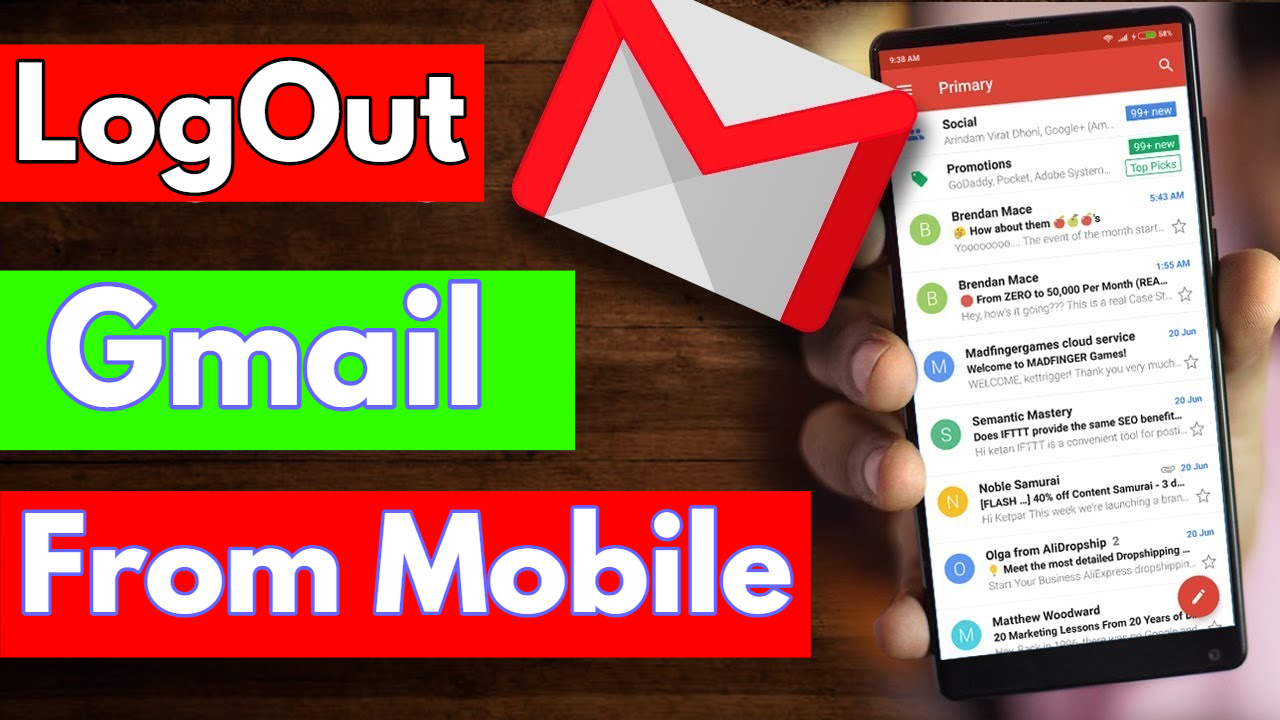 Logout Gmail From Mobile