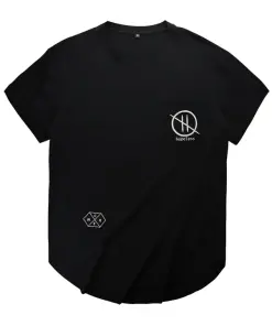 Men's Fitness T-Shirt with Stylish Scallop Round