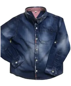 Men's New Design Denim Shirt for Cutting-Edge Style