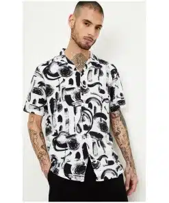Men Printed Slim Fit Resort Shirt