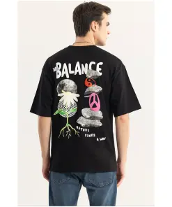 Balance Black Oversized T-shirt