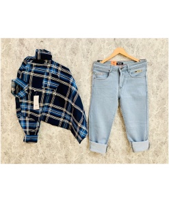 Shirt & Jeans Combo Set For Men’s Wear