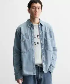 Faded Wash Men’s Denim Shirt