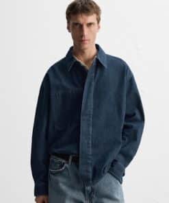Men’s Western Style Denim Oversize Shirt