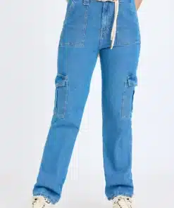 Mid Blue Carpenter Cargo Jeans