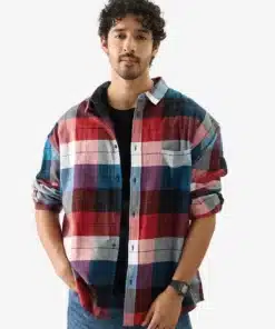 Men’s Everyday Relaxed Fit Shirt – Black, Blue, Red