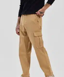Baggy Style Beige Loose Fit Denim for Men