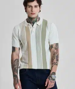 Off White Stripes Slim Fit T-Shirt