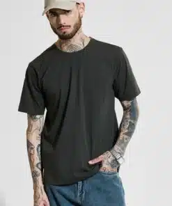 Dark Green 4-Way Stretch Slim Fit T-Shirt