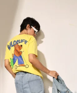 Yellow Cotton Oversized T-shirt