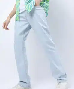 Premium Feel Blue Bootcut Jeans for Men