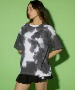 Black & White Tie & Dye Oversized T-shirt