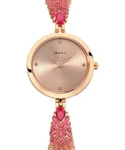 18K Pink Gold Luxury Quartz Watch Timeless Elegance
