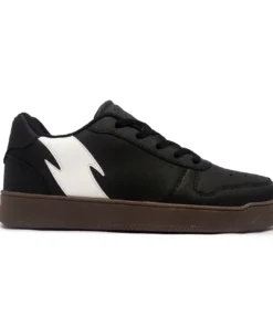 Black Mens Casual Sneaker Comfortable Everyday Footwear