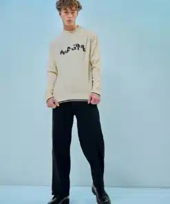 Men's Gardenia Imagine Typography Oversized Sweater