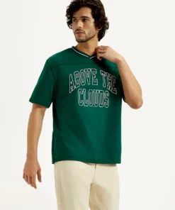 Relaxed Fit Printed T Shirt for Men Combining Casual Ease with Contemporary Fashion