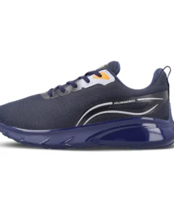 Men’s Navy Blue Lace-Up Sports Shoes