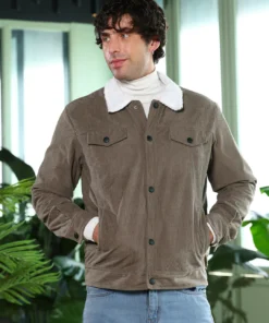 Men’s Corduroy Utility Workwear Jacket