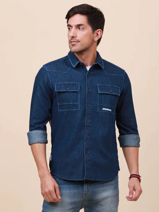 midnight-black-frontier-classic-denim-shirtdenimmodel-pose-6495169